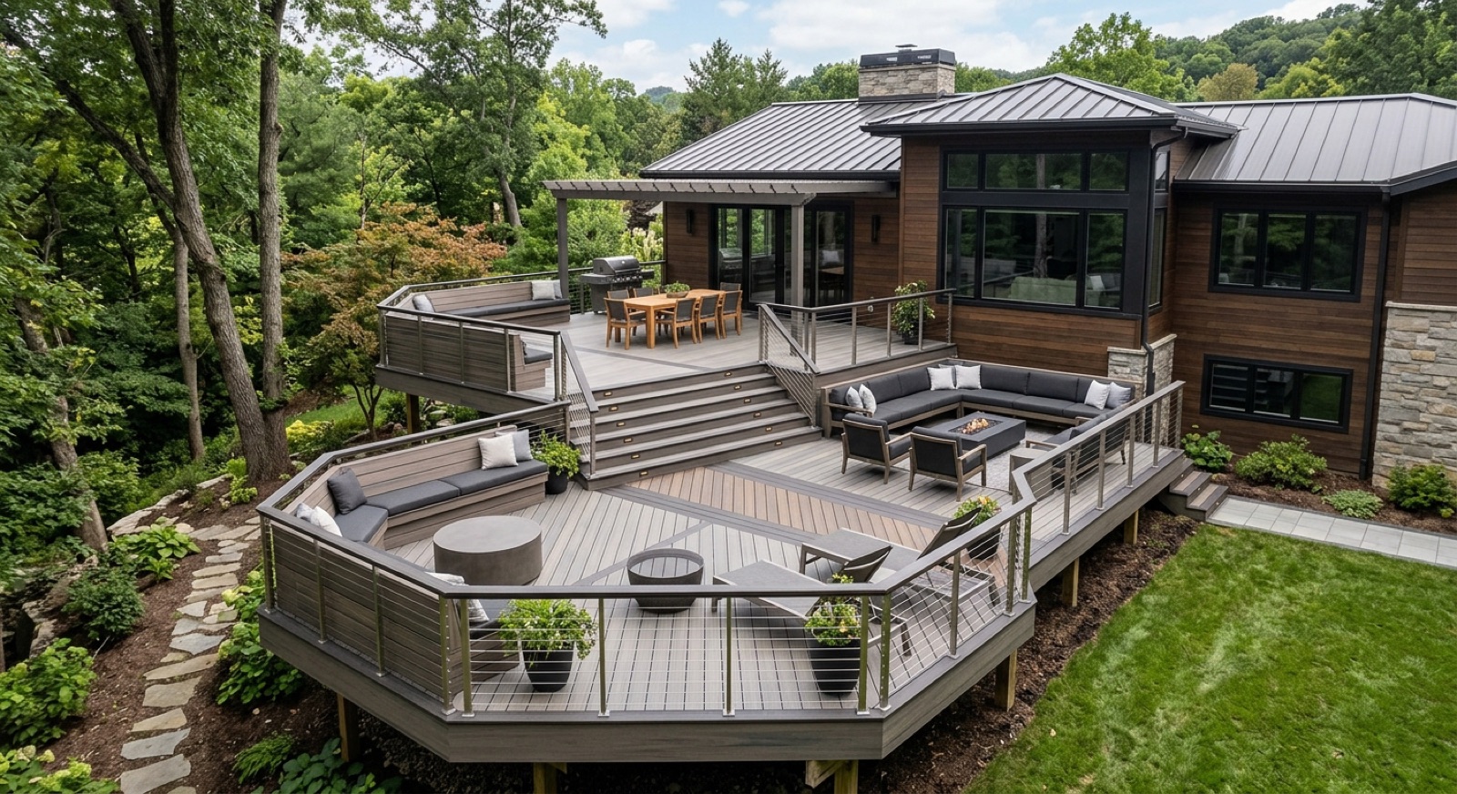 Custom deck construction in Rock Hill SC